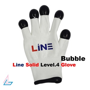 라인 솔리드 Level.4 장갑 + 검정 방울 line solid gloves + Bubble Black